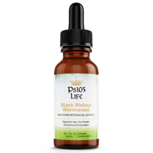 Ps103 Life Black Walnut Wormwood in 1 oz dropper bottle
